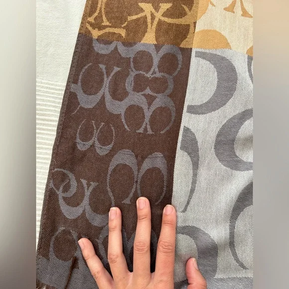 Coach Pattern Patch Monogram Scarf - Picture 8 of 12